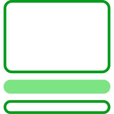 Dikdörtgen. Web simgesi basit illüstrasyon