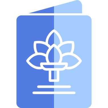 Tebrik kartı simgesi vektör illüstrasyonu