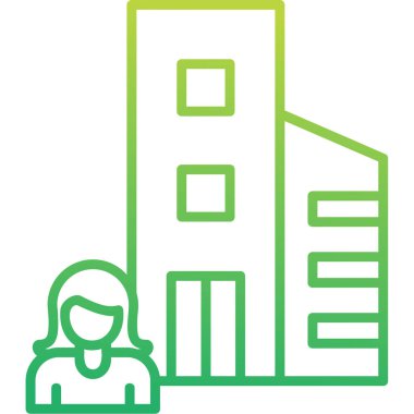 Atılgan ve kadın avatar. Web simgesi basit illüstrasyon 