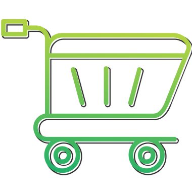 Tramvay. Web simgesi vektör illüstrasyonu 