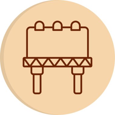 Billboard web simgesi, vektör çizim 