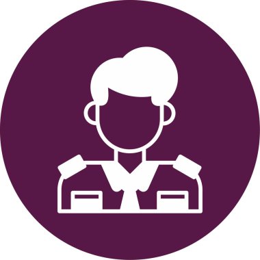  Gümrük Temsilcisi simgesi, vektör illüstrasyonu basit tasarım