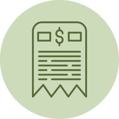 fatura simgesi vektör illüstrasyonu