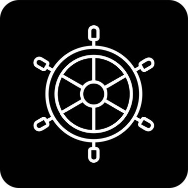 Dümen. Web simgesi basit illüstrasyon