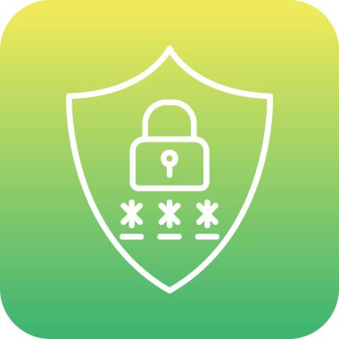 Gizlilik simgesi vektör illüstrasyon tasarımı