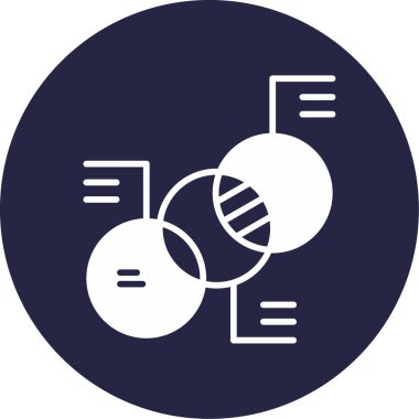 Diyagram web simgesi basit illüstrasyon 