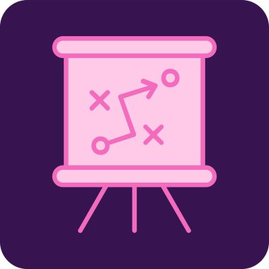 Strateji Simgesi Vektör illüstrasyonu 