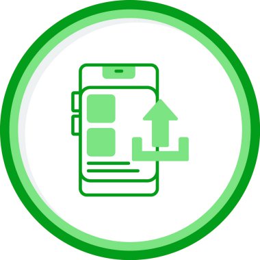 vector illustration of Upload modern icon                