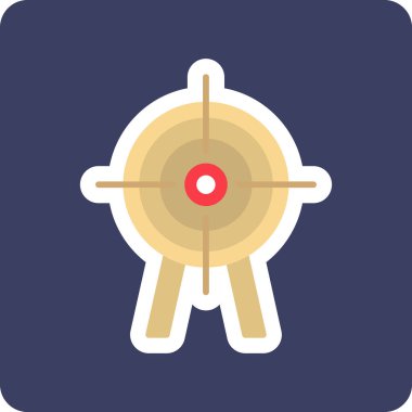 Hedef. Web simgesi basit illüstrasyon 