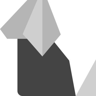 köpek simgesi tasarımı, vektör illüstrasyonu 