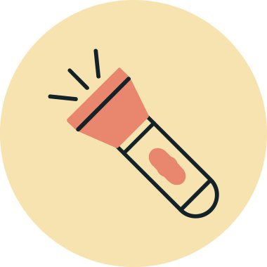 el feneri. Web simgesi basit illüstrasyon