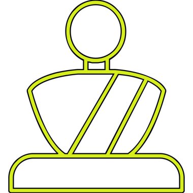 Heykel simgesinin vektör illüstrasyonu  