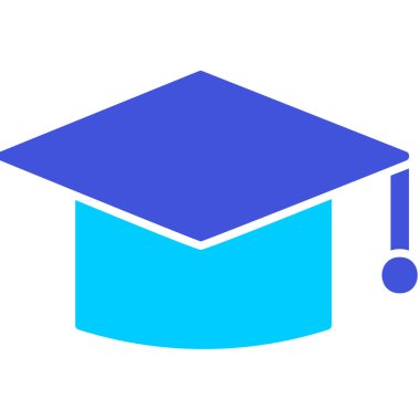 mezuniyet şapkası, web simgesi basit illüstrasyon