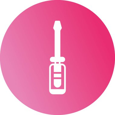 tornavida simgesi. Web için tornavida simgesinin karikatür çizimi