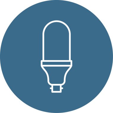 Ampul. Web simgesi vektör illüstrasyonu