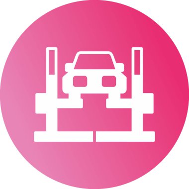 Araba Kaldırma Ağı simgesi, vektör illüstrasyonu