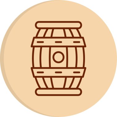 barrel icon, vector illustration simple design