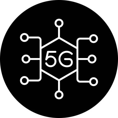  5g Ağ simgesi. vektör illüstrasyonu