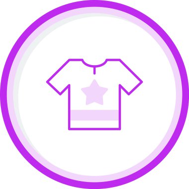 Gömlek simgesi, vektör illüstrasyonu basit tasarım