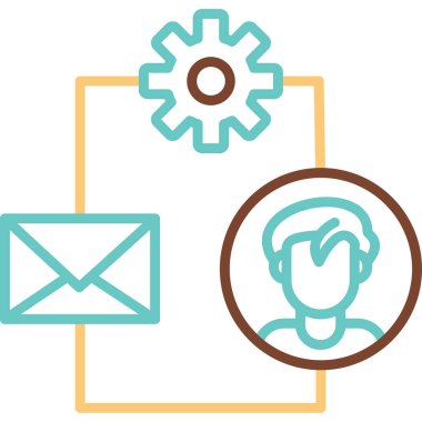 Simgenin vektör illüstrasyonu, pazarlama simgesi                   