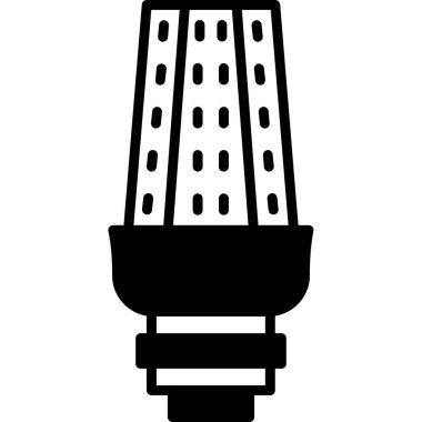 ampul simgesi, vektör illüstrasyonu