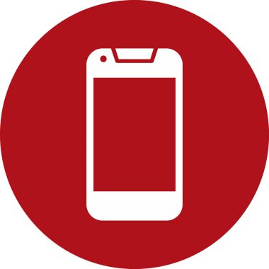 Smartphone web simgesi, vektör çizim 
