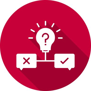 Quiz web simgesi vektör illüstrasyonu