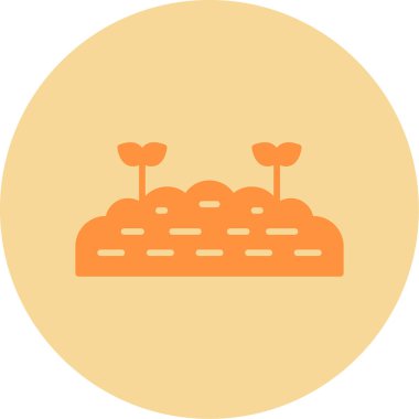 Toprak simgesinin vektör illüstrasyonu 