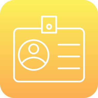 sürücü belgesi simgesi, vektör illüstrasyonu basit tasarım