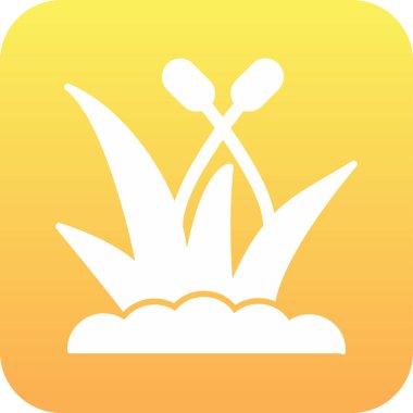 Çiçekli bitki. Web simgesi basit illüstrasyon 