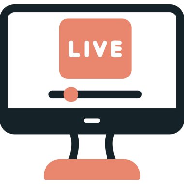 Yaşa. Web simgesi basit bir illüstrasyon. Ben...