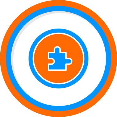 Yapboz simgesinin vektör illüstrasyonu