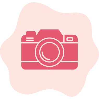 Kamera. Web simgesi basit illüstrasyon 