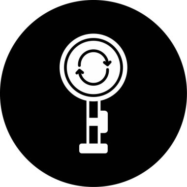 vector illustration of Roundabout modern icon