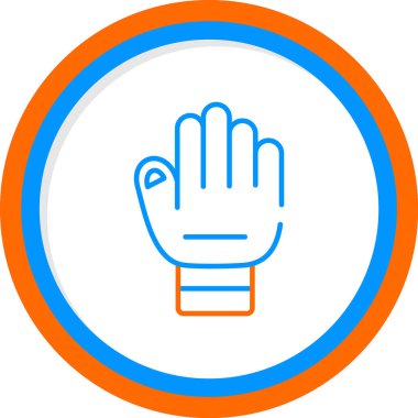 El hareketi simgesi, vektör illüstrasyonu 