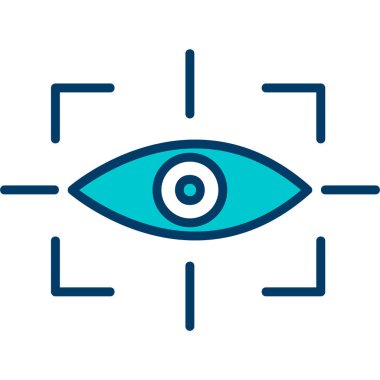 vizyon web simgesi, vektör illüstrasyonu 