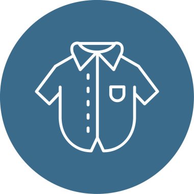 Bowling tişört simgesinin vektör illüstrasyonu 