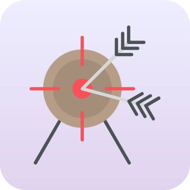 Oklu hedefin vektör illüstrasyonuName 