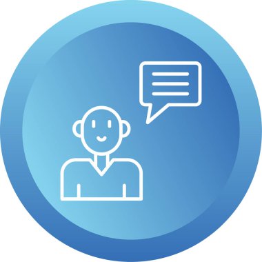 Topluluk Yöneticisi Web simgesi vektör illüstrasyonu