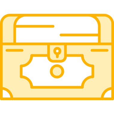 Göğüs simgesi, vektör illüstrasyonu basit tasarım