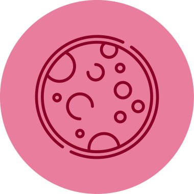 Dolunay simgesi, vektör illüstrasyonu