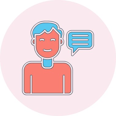 Tavsiye Ağı simgesi basit illüstrasyon