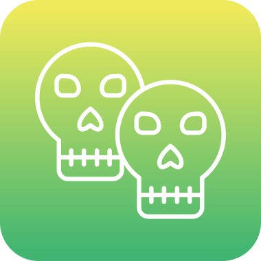 kafatası simgesi vektör illüstrasyonu