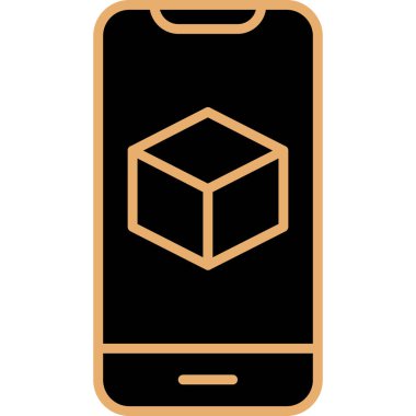 Görüntüde Artırılmış Gerçeklik simgesine sahip akıllı telefon 