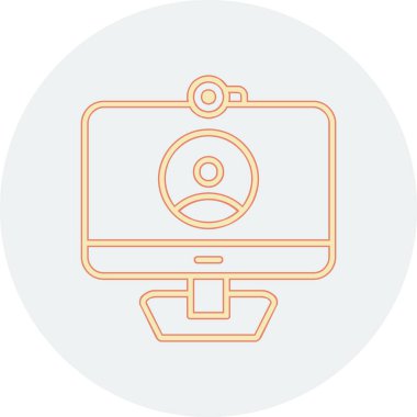 Video Arama simgesi, düz tasarım