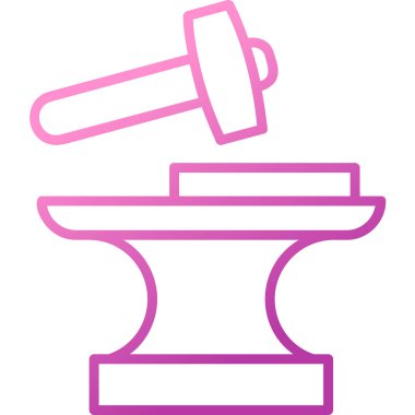 Demirci. Web simgesi basit illüstrasyon          