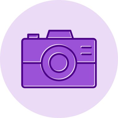 kamera simgesi vektör illüstrasyonu 