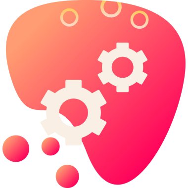 Vitesli ayar simgesi, vektör illüstrasyonu basit tasarım