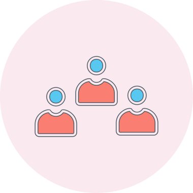 Adaylar web simgesi vektör illüstrasyonu 