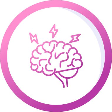 Beyin fırtınası web simgesi, vektör illüstrasyonu 